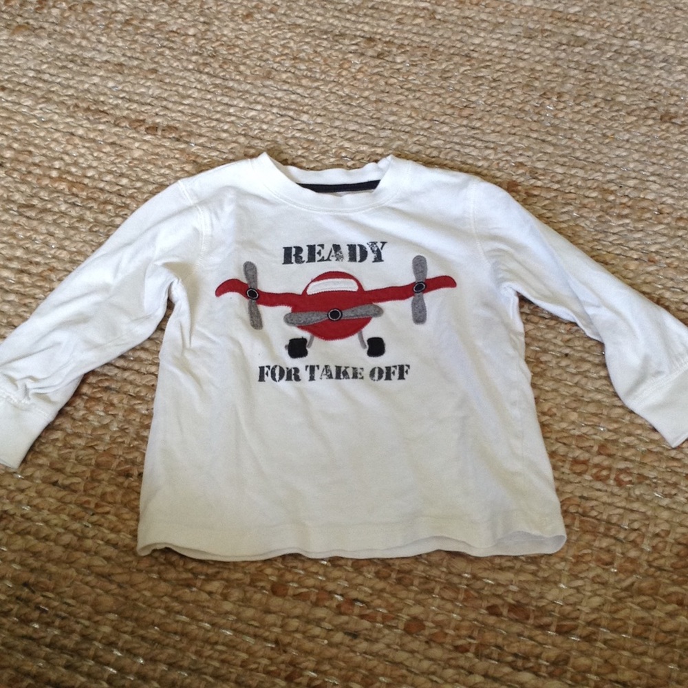 Gymboree Toddler Boy Long Sleeve Airplane Top Size 2t